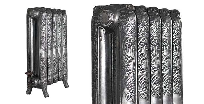 Top of CRANE Ornate II 660mm Cast Iron Radiators